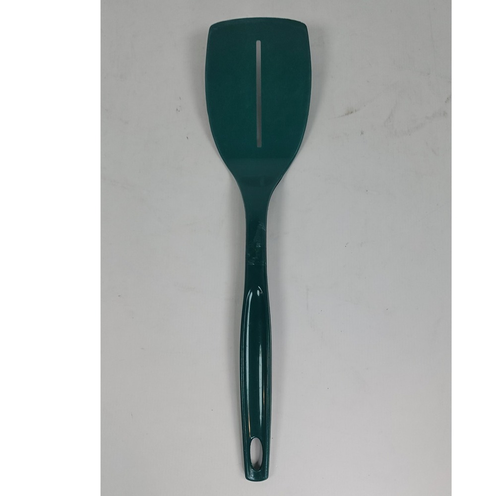 Vintage Foley Hunter Green Nylon Slotted Spatula Turner Kitchen Utensil 11.5 in